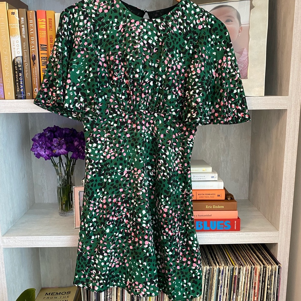 Never worn topshop open back babydoll dress